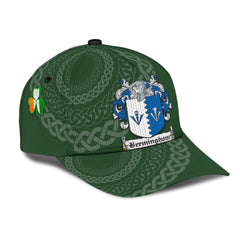 Clan Bermingham Coat Of Arms - Irish Family Crest St Patrick's Day Classic CapUN26 Classic Cap - Bermingham Coat Of Arms St Patrick's Day Classic Cap Irish Cap