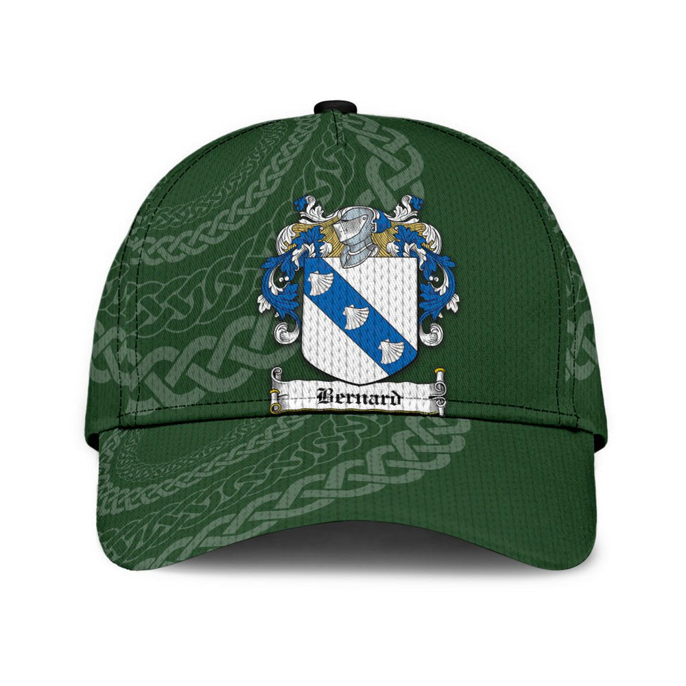 Clan Bernard Coat Of Arms - Irish Family Crest St Patrick's Day Classic CapXW66 Classic Cap - Bernard Coat Of Arms St Patrick's Day Classic Cap Irish Cap