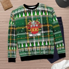 Clan Berry Coat Of Arms Christmas Ugly Sweater JZ30 Berry Coat Of Arms Tartan Ugly Sweater