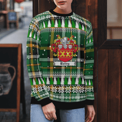 Clan Berry Coat Of Arms Christmas Ugly Sweater JZ30 Berry Coat Of Arms Tartan Ugly Sweater