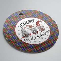 Clan Bethune Tartan Gnome Round Ceramic Ornament QE80 Bethune Tartan Tartan Christmas