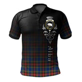 Clan Bethune Tartan Polo Shirt - Alba Celtic Style AS61 Bethune Tartan Tartan Polo