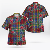 Clan Bethune Tartan Scottish Lion Hawaiian Shirt AS45 Bethune Tartan Tartan Hawaii Shirt