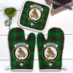 Clan Beveridge Tartan Crest Oven Mitt And Pot Holder (2 Oven Mitts + 1 Pot Holder) GZ18 Clan Beveridge Tartan Today
