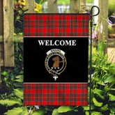 Clan Binning of Wallifoord Tartan Crest Black Garden Flag DO81 Clan Binning Tartan Today