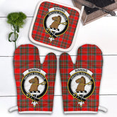 Clan Binning Tartan Crest Oven Mitt And Pot Holder (2 Oven Mitts + 1 Pot Holder) TI48 Clan Binning Tartan Today