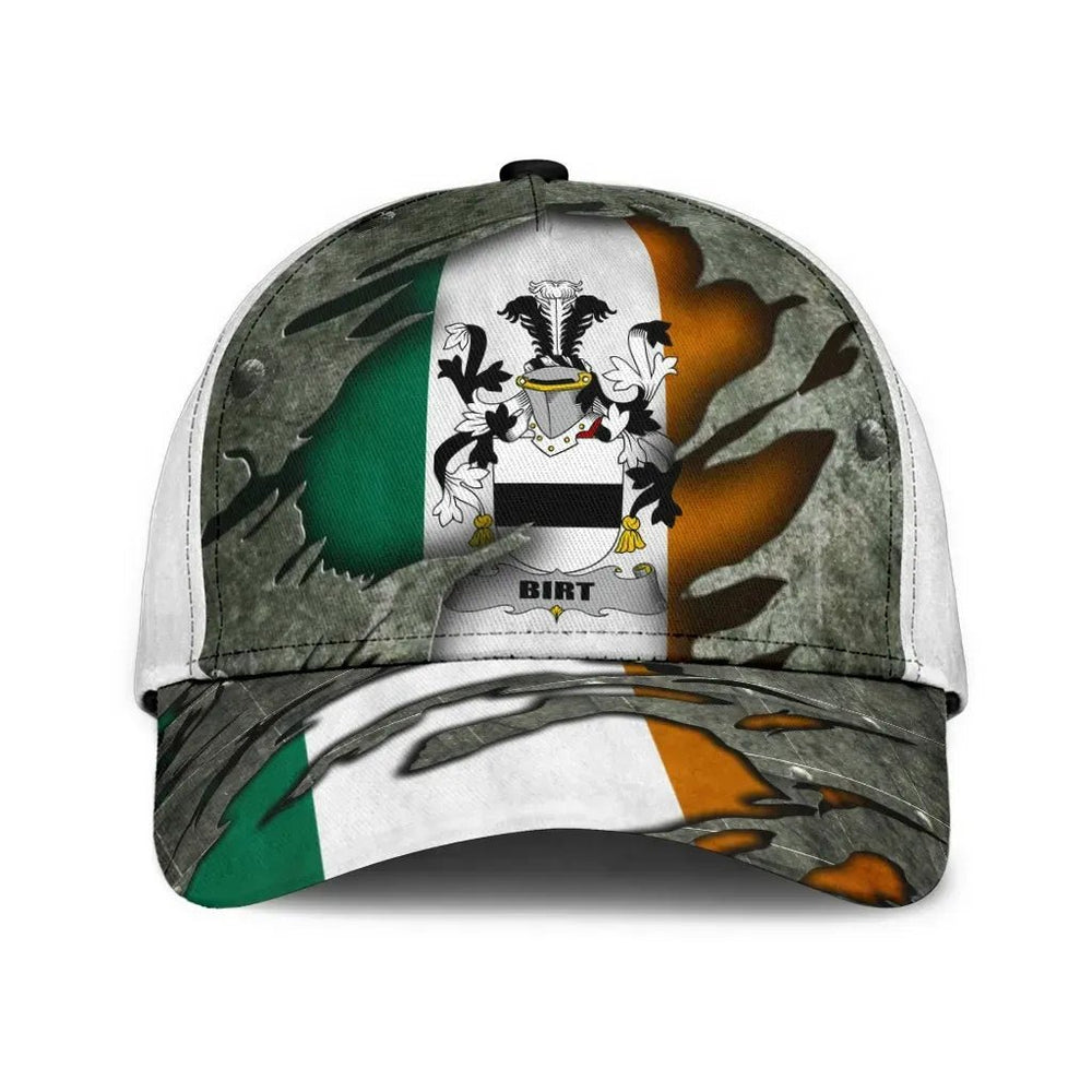 Clan Birt Coat Of Arms - Irish Family Crest Classic Cap AO56 Birt Coat Of Arms Irish Cap