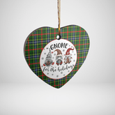 Clan Bisset 1 Tartan Gnome Heart Ceramic Ornament PC59 Bisset 1 Tartan Gnome Tartan Christmas