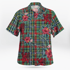 Clan Bisset 2 Tartan Scottish Lion Hawaiian Shirt MD47 Bisset 2 Tartan Tartan Hawaii Shirt