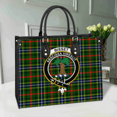 Clan Bisset Tartan Crest Leather Bag BA21 Clan Bisset Tartan Today