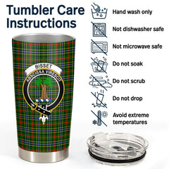 Clan Bisset Tartan Crest Tumbler ZV72 Clan Bisset Tartan Today