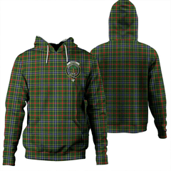 Clan Bisset Tartan Hoodie Crest MBGWCAP7-1 Bisset Tartan Hoodies