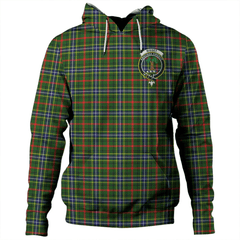 Clan Bisset Tartan Hoodie Crest MBGWCAP7-1 Bisset Tartan Hoodies