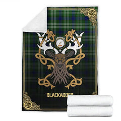 Clan Black adder Tartan Crest Premium Blanket Celtic Stag Style KP65 Clan Black Watch Tartan Today