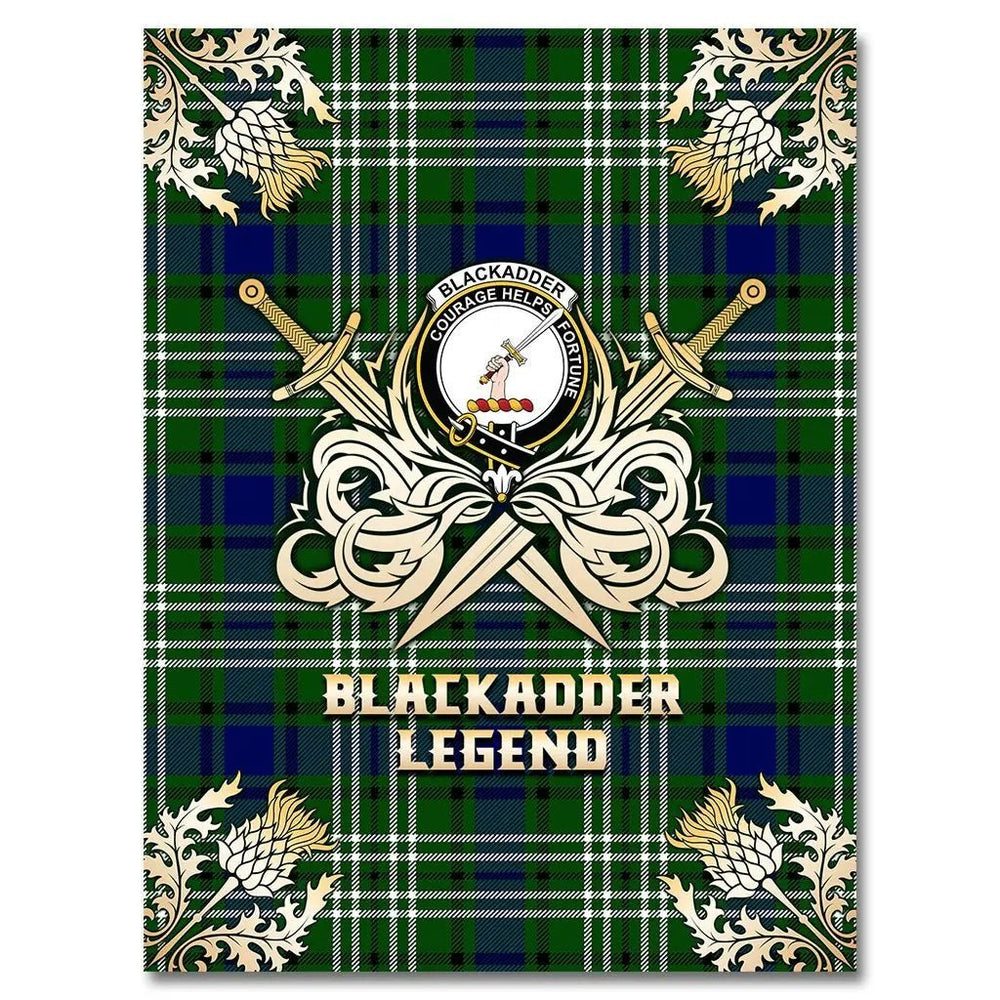 Clan Black adder Tartan Gold Courage Symbol Blanket XO86 Clan Black Watch Tartan Today