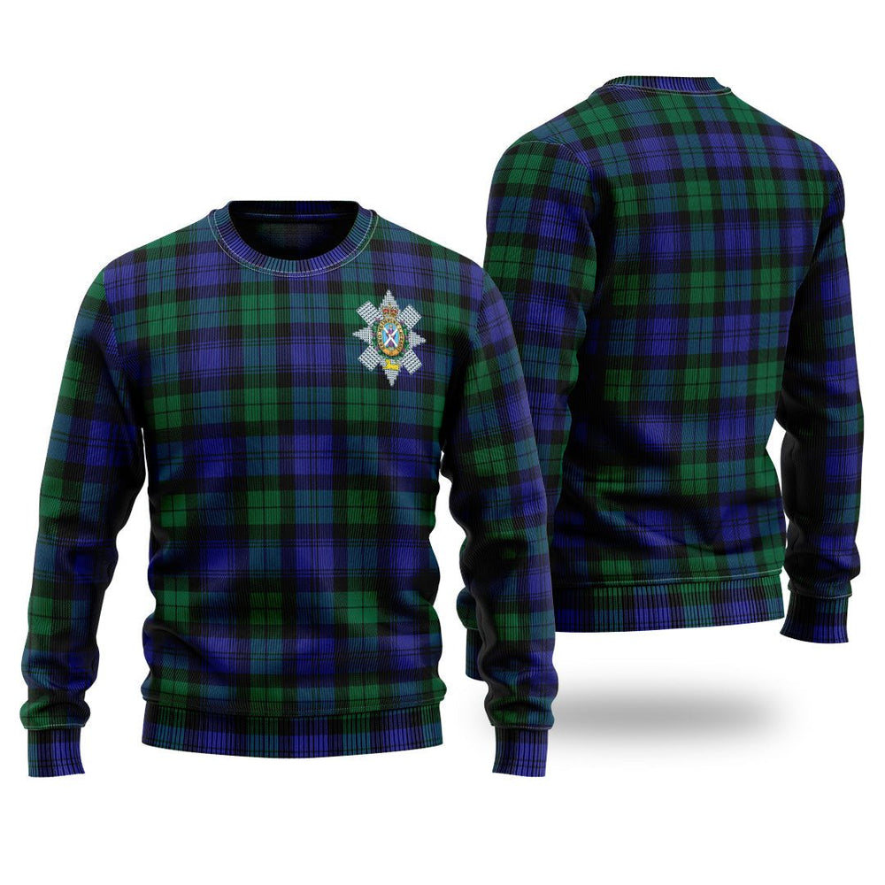 Clan Black Watch Modern Tartan Christmas Ugly Sweater VM70 Black Watch Modern Tartan Tartan Sweater