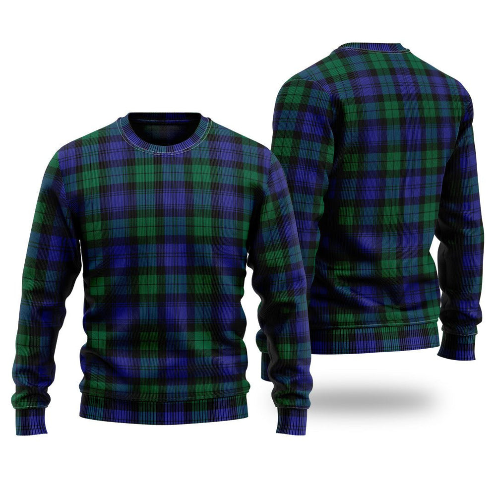 Clan Black Watch Modern Tartan Christmas Ugly Sweater VM70 Black Watch Modern Tartan Tartan Sweater