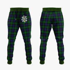 Clan Black Watch Tartan Crest Jogger Sweatpants FZ36 Clan Hall Tartan Today