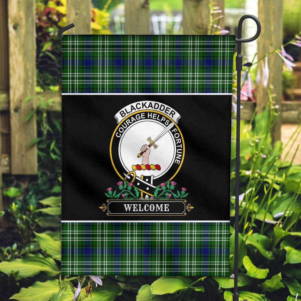 Clan Blackadder Tartan Crest Garden Flag - Welcome VW72 Clan Blackadder Tartan Today