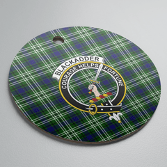 Clan Blackadder Tartan Crest Round Ceramic Ornament KT23 Blackadder Tartan Tartan Christmas