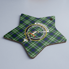 Clan Blackadder Tartan Crest Star Ceramic Ornament PI42 Blackadder Tartan Tartan Christmas