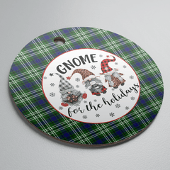 Clan Blackadder Tartan Gnome Round Ceramic Ornament LZ91 Blackadder Tartan Tartan Christmas