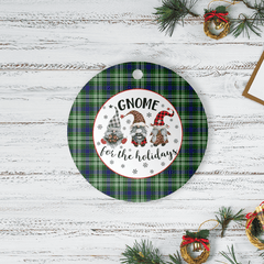 Clan Blackadder Tartan Gnome Round Ceramic Ornament LZ91 Blackadder Tartan Tartan Christmas