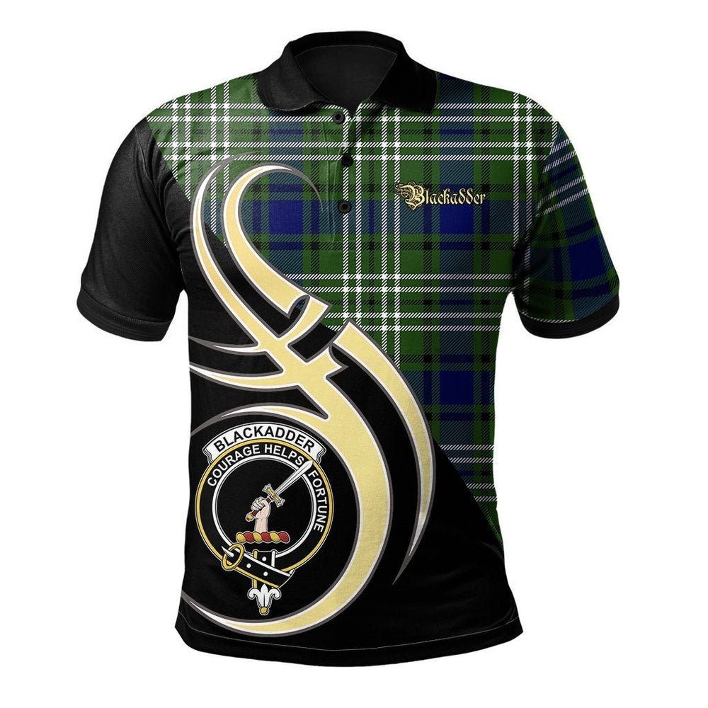 Clan Blackadder Tartan Polo Shirt - Believe In Me Style ZN83 Blackadder Tartan Tartan Polo