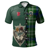 Clan Blackadder Tartan Polo Shirt - Lion Rampant And Celtic Thistle Style ZF35 Blackadder Tartan Tartan Polo