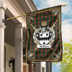 Clan Blackburn Tartan Crest Garden Flag - Celtic Thistle JH27 Clan Hall Tartan Today