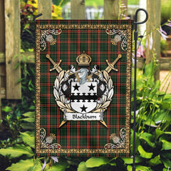 Clan Blackburn Tartan Crest Garden Flag - Celtic Thistle JH27 Clan Hall Tartan Today