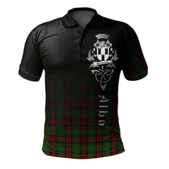 Clan Blackstock Hunting Tartan Polo Shirt - Alba Celtic Style DE20 Blackstock Hunting Tartan Tartan Polo