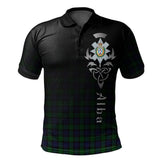 Clan Blackwatch 01 Tartan Polo Shirt - Alba Celtic Style VY93 Blackwatch 01 Tartan Tartan Polo