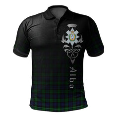 Clan Blackwatch 01 Tartan Polo Shirt - Alba Celtic Style VY93 Blackwatch 01 Tartan Tartan Polo