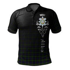 Clan Blackwatch 02 Tartan Polo Shirt - Alba Celtic Style PC50 Blackwatch 02 Tartan Tartan Polo