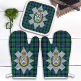 Clan Blackwatch Ancient Tartan Crest Oven Mitt And Pot Holder (2 Oven Mitts + 1 Pot Holder) SB89 Clan Black Watch Tartan Today