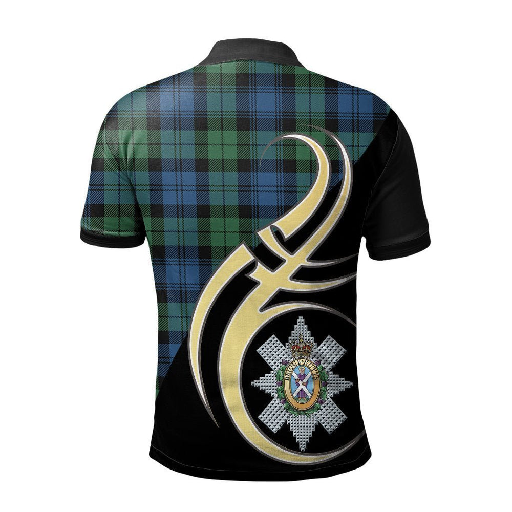 Clan Blackwatch Ancient Tartan Polo Shirt - Believe In Me Style QZ86 Blackwatch Ancient Tartan Tartan Polo