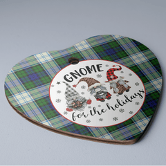 Clan Blackwatch Dress Modern Tartan Gnome Heart Ceramic Ornament KD58 Blackwatch Dress Modern Tartan Gnome Tartan Christmas