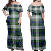 Clan Blackwatch Dress Modern Tartan Hawaii Dress YR69 Clan Black Watch Tartan Hawaii Dress