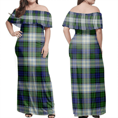 Clan Blackwatch Dress Modern Tartan Hawaii Dress YR69 Clan Black Watch Tartan Hawaii Dress
