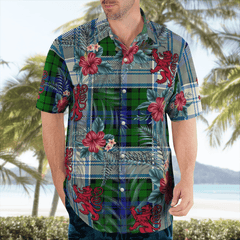 Clan Blackwatch Dress Modern Tartan Scottish Lion Hawaiian Shirt MR69 Blackwatch Dress Modern Tartan Tartan Hawaii Shirt