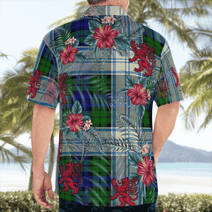 Clan Blackwatch Dress Modern Tartan Scottish Lion Hawaiian Shirt MR69 Blackwatch Dress Modern Tartan Tartan Hawaii Shirt