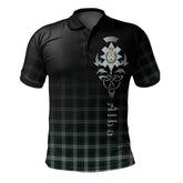 Clan Blackwatch Dress (Symmetrical) Tartan Polo Shirt - Alba Celtic Style OU19 Blackwatch Dress (Symmetrical) Tartan Tartan Polo