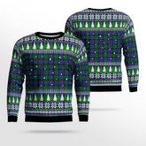 Clan Blackwatch Modern Tartan Christmas Ugly Sweater YE62 Blackwatch Modern Tartan Tartan Ugly Sweater