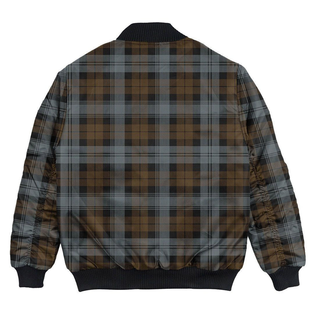 Clan BlackWatch Weathered Tartan Bomber Jacket KU94 BlackWatch Weathered Tartan Tartan Bomber Jacket