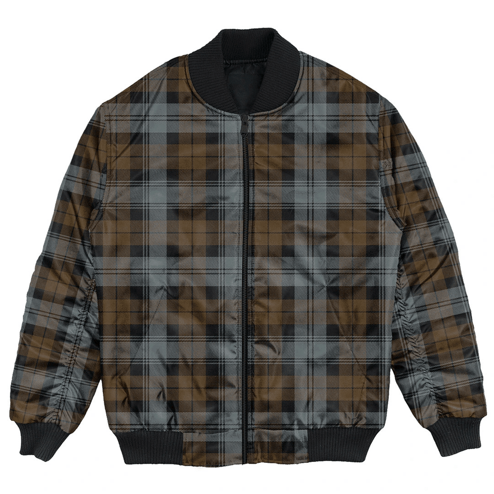 Clan BlackWatch Weathered Tartan Bomber Jacket KU94 BlackWatch Weathered Tartan Tartan Bomber Jacket