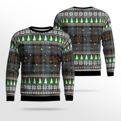 Clan Blackwatch Weathered Tartan Christmas Ugly Sweater QM50 Blackwatch Weathered Tartan Tartan Ugly Sweater