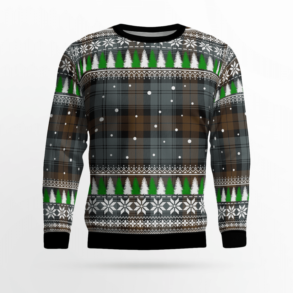 Clan Blackwatch Weathered Tartan Christmas Ugly Sweater QM50 Blackwatch Weathered Tartan Tartan Ugly Sweater