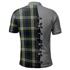 Clan Blair Dress Tartan Polo Shirt - Lion Rampant And Celtic Thistle Style FF65 Blair Dress Tartan Tartan Polo