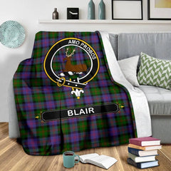 Clan Blair Family Tartan Crest Blanket 3 Sizes LY37 Clan Blair Tartan Today